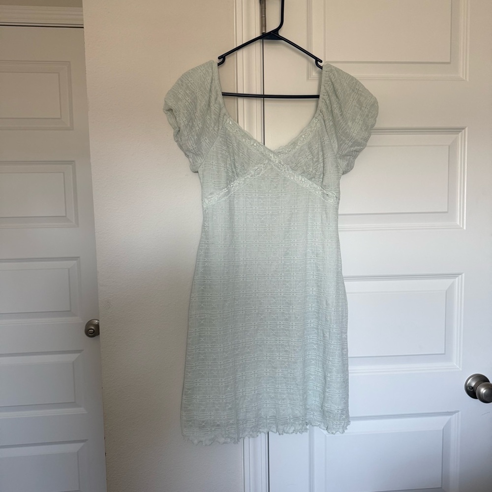 Light Mint Lace Mini Dress - Kirious LA
